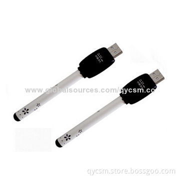 510 Open Vape Slim E-cigarette Rechargeable Batteries with Touch Head, 3.2-4.2V Working Voltage